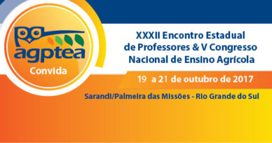XXXII Encontro Estadual de Professores & V Congresso Nacional de Ensino Agrícola XXXII Encontro Estadual de Professores & V Congresso Nacional de Ensino Agrícola